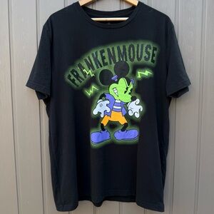 Disney Parks "Frankenmouse" Mickey Mouse Airbrush Style Halloween Tee - Mens XL